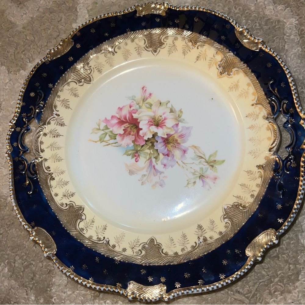Gold and Blue plate